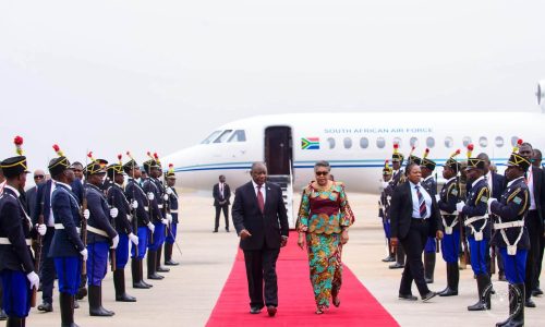 Cyril Ramaphosa à Kinshasa